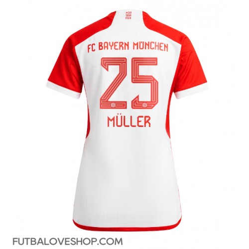 Dres Bayern Munich Thomas Muller #25 Domáci pre Ženy 2023-24 Krátky Rukáv